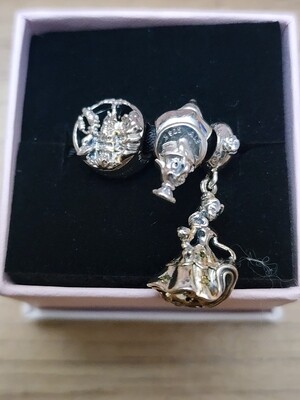 Beauty and the Beast Pandora 3 charm set