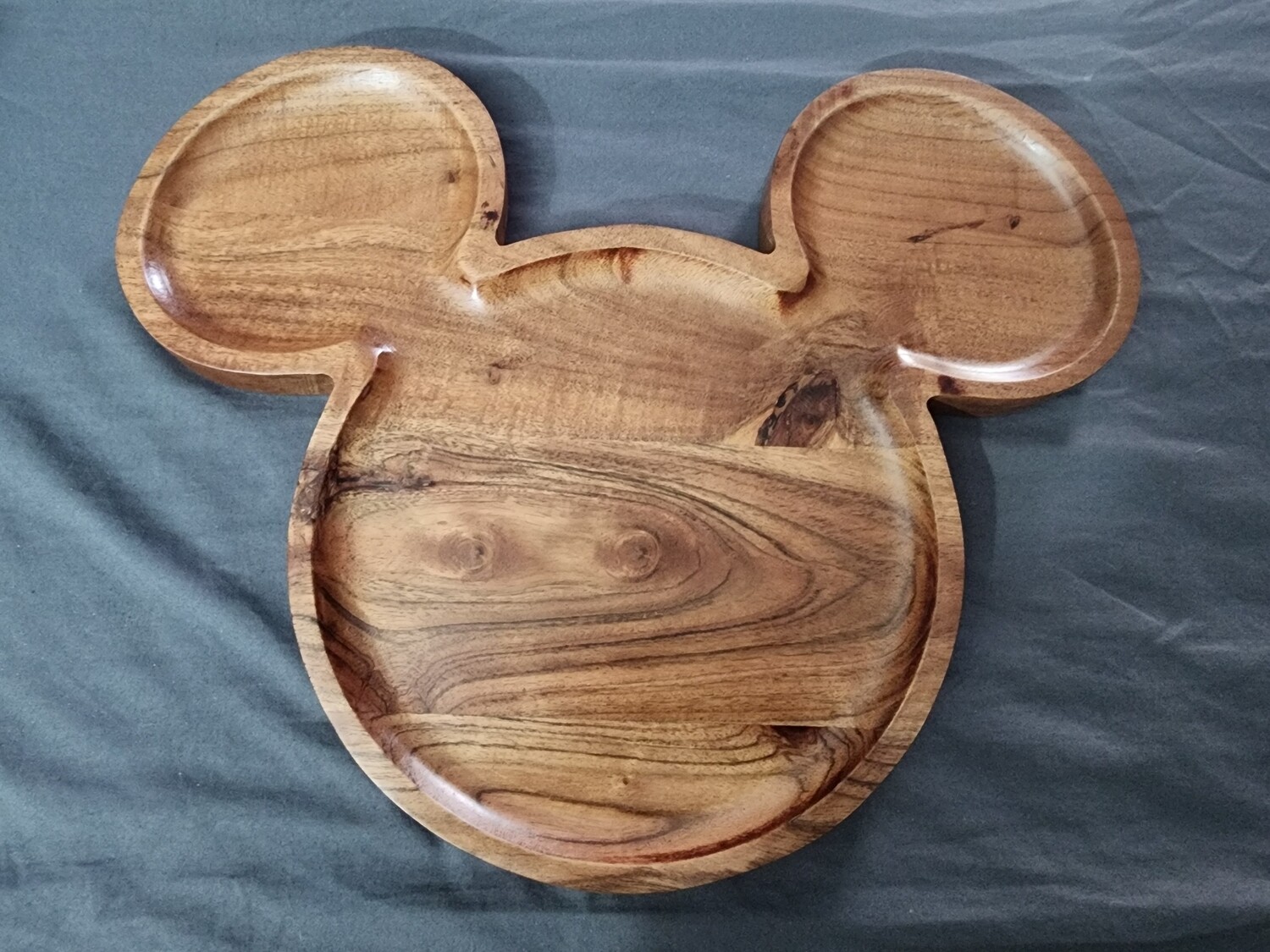 Wooden Mickey Serving Tray