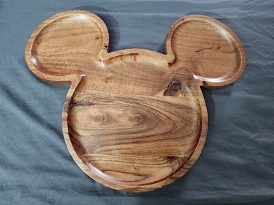 Wooden Mickey Serving Tray