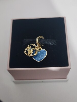 Pandora Cinderella Gold Heart Charm