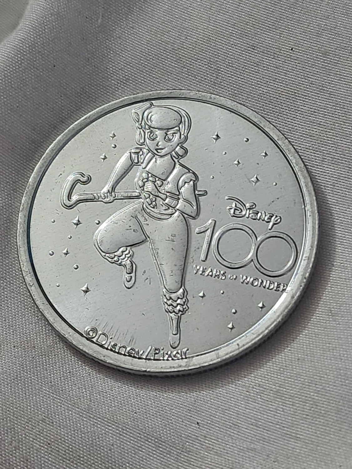 Bo Peep Disney 100 Years of Wonder medallion coin