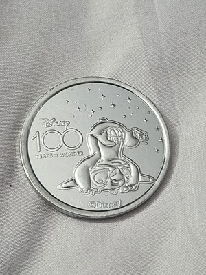 Stitch Disney 100 Years of Wonder medallion coin