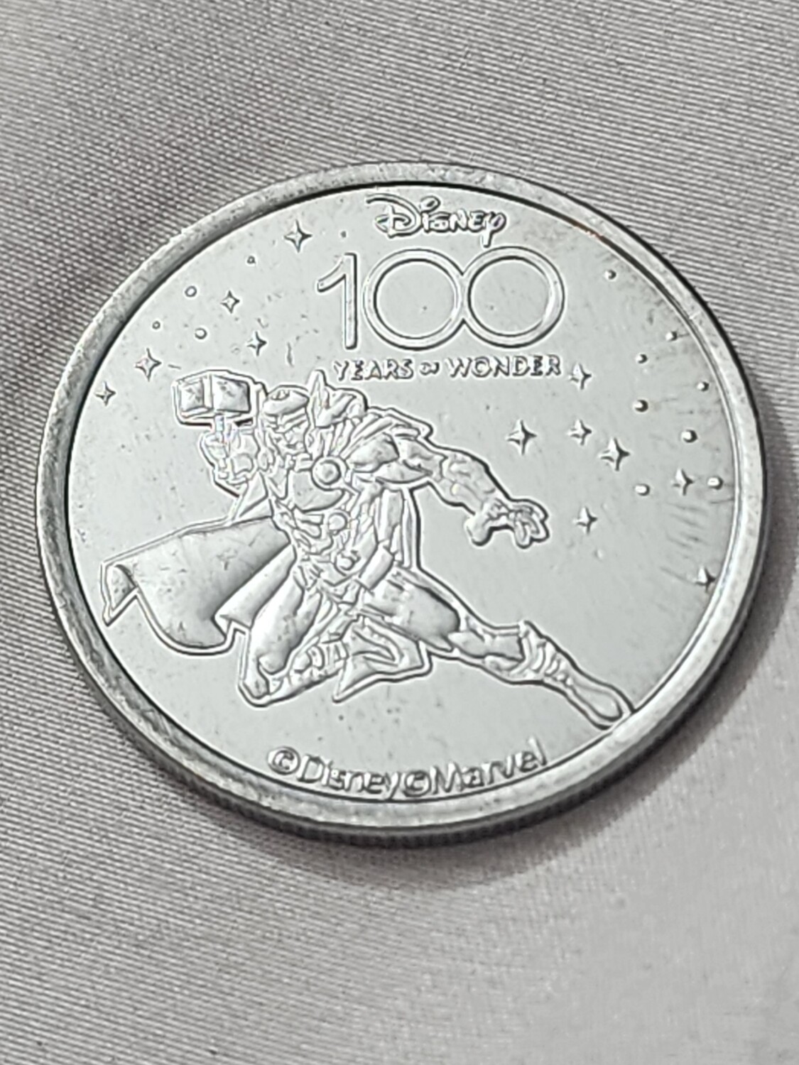 Thor Disney 100 Years of Wonder medallion coin
