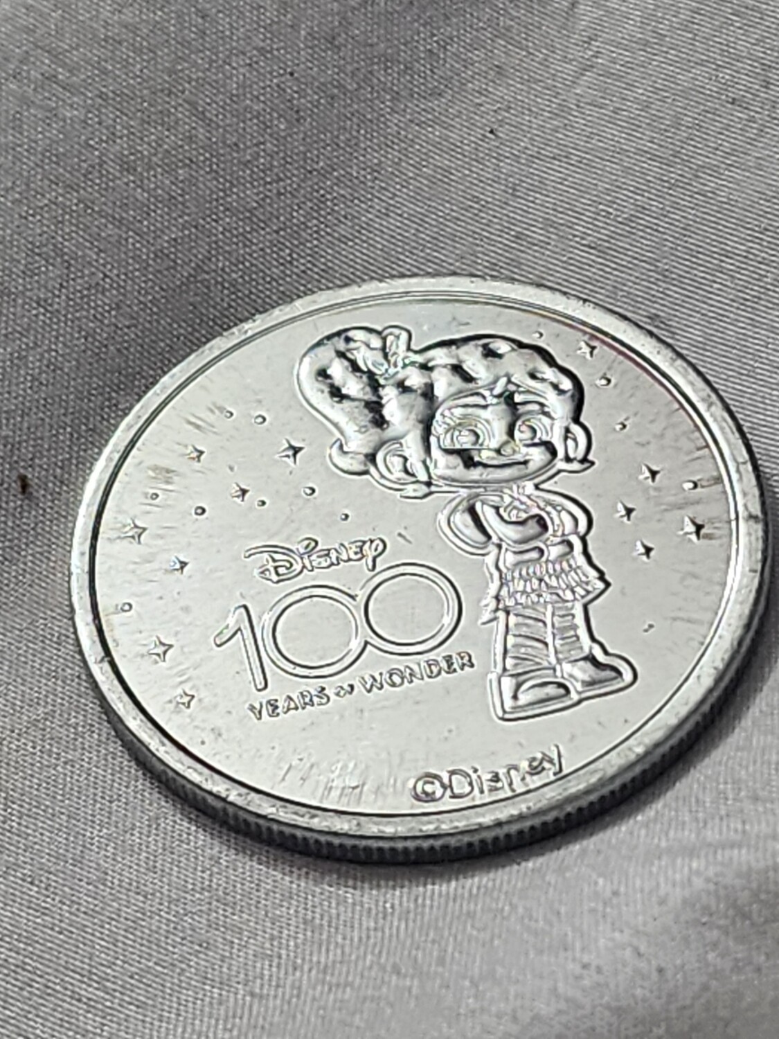 Vanelope Disney 100 Years of Wonder medallion coin