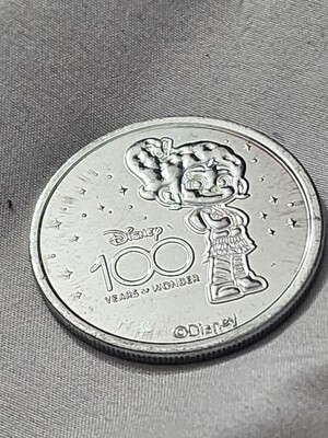 Vanelope Disney 100 Years of Wonder medallion coin