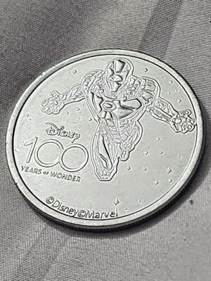 Iron Man Disney 100 Years of Wonder medallion coin