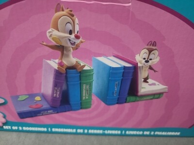 Madly Mischievous Chip &amp; Dale bookends