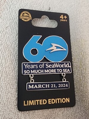 Sea World 60th LE trading pin