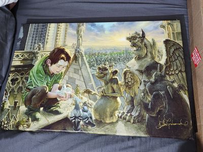 Heather Edwards  God Help The Outcasts signed &amp; numbered canvas 20x30&quot;