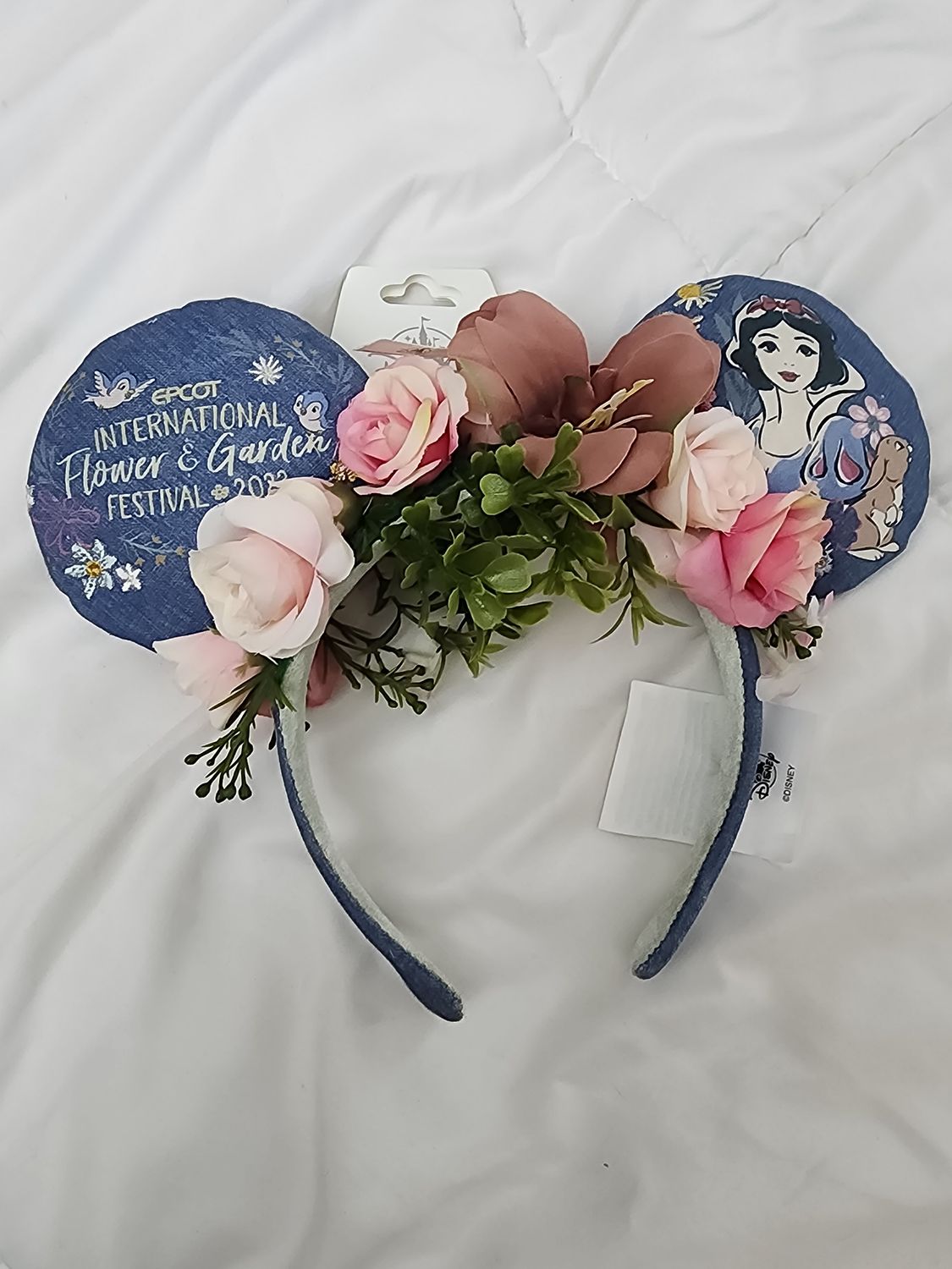 Snow White Flower &amp; Garden headband