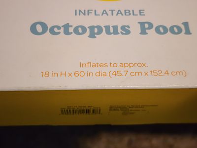 5ft Inflatable octopus pool