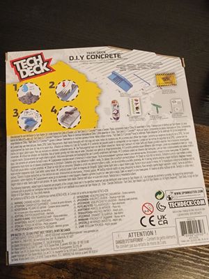 Tech Deck DIY concrete