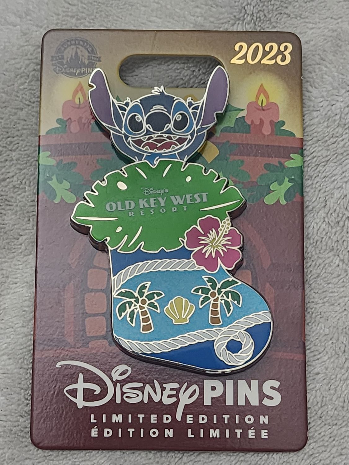 Stitch Stocking Old Key West Resort pin