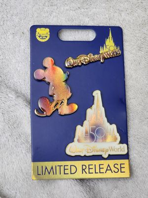 Disney World 50th Anniversary Celebration Box - Pin Set of 3