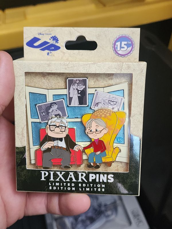 2024 Disney Parks Pixar UP 15th Anniversary Carl &amp; Ellie Mini Jumbo LE 3000 Pin