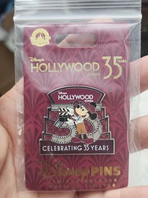 Walt Disney World Hollywood Studios Park 35th Anniversary Mickey Mouse LR Pin