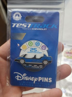 Disney Epcot Test Track 25th Anniversary Pin LE 3000