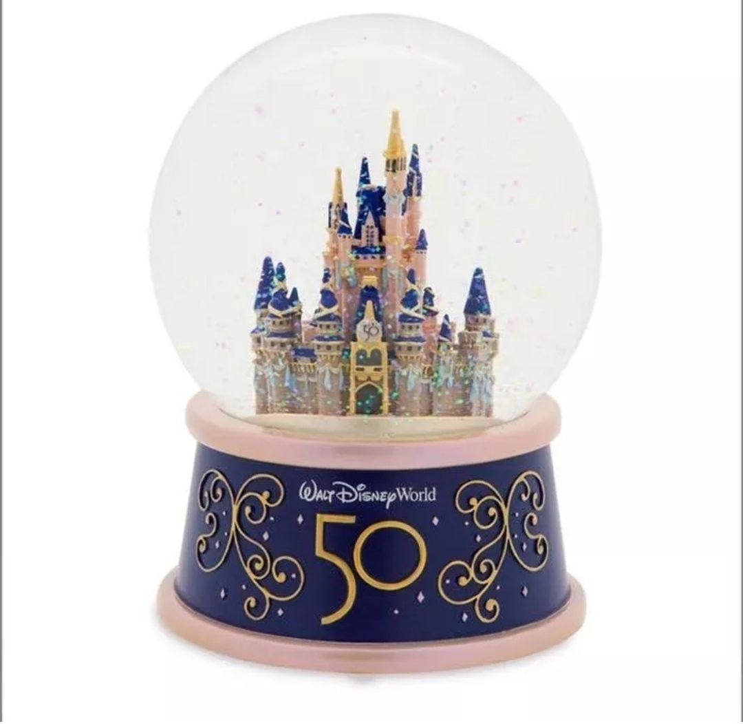 Walt Disney World 50th Anniversary Cinderella Castle Water Globe