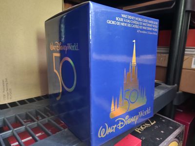 Walt Disney World 50th Anniversary Cinderella Castle Water Globe