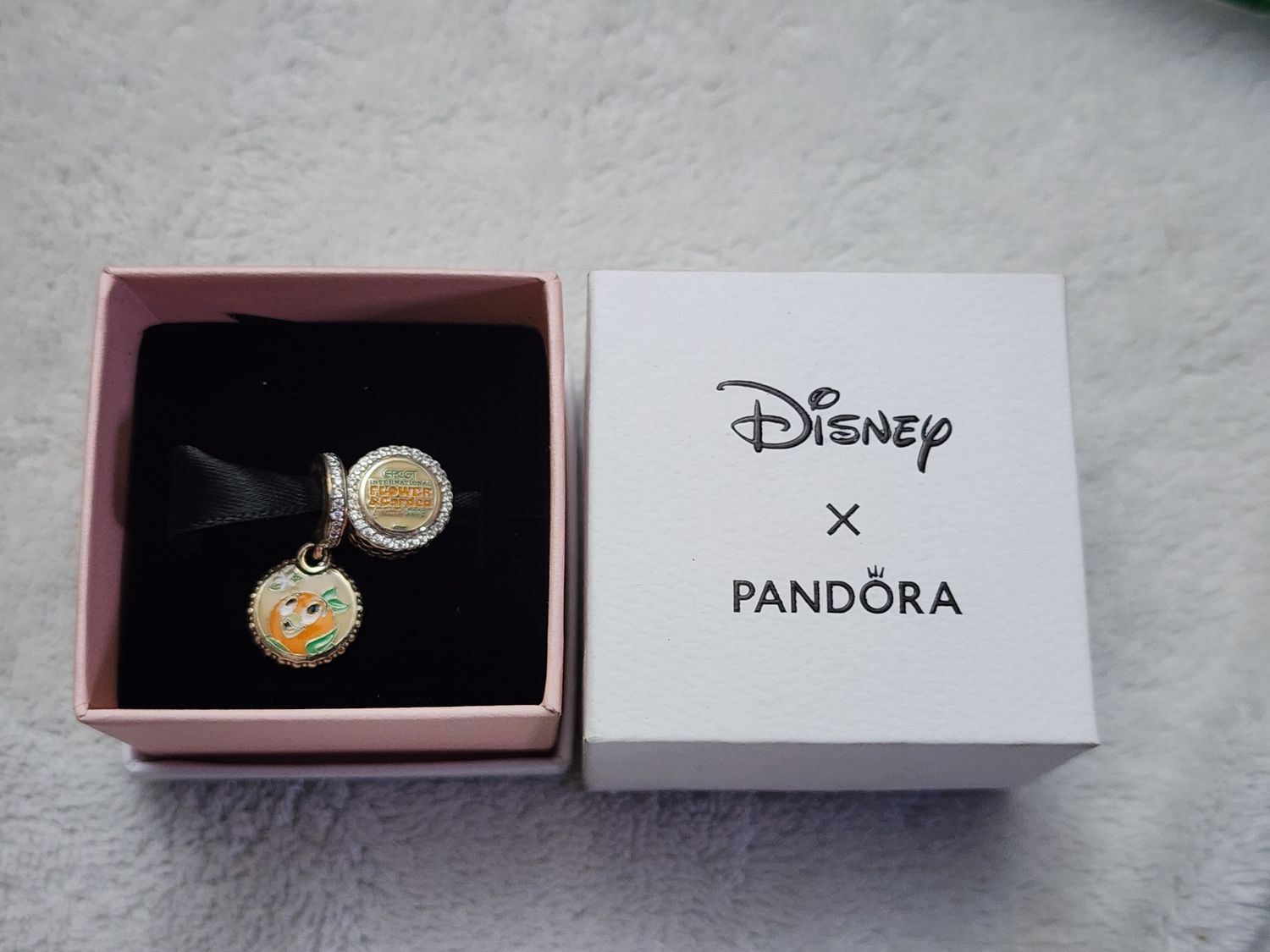Flower And Garden Festival Pandora Orange Bird Charm Set