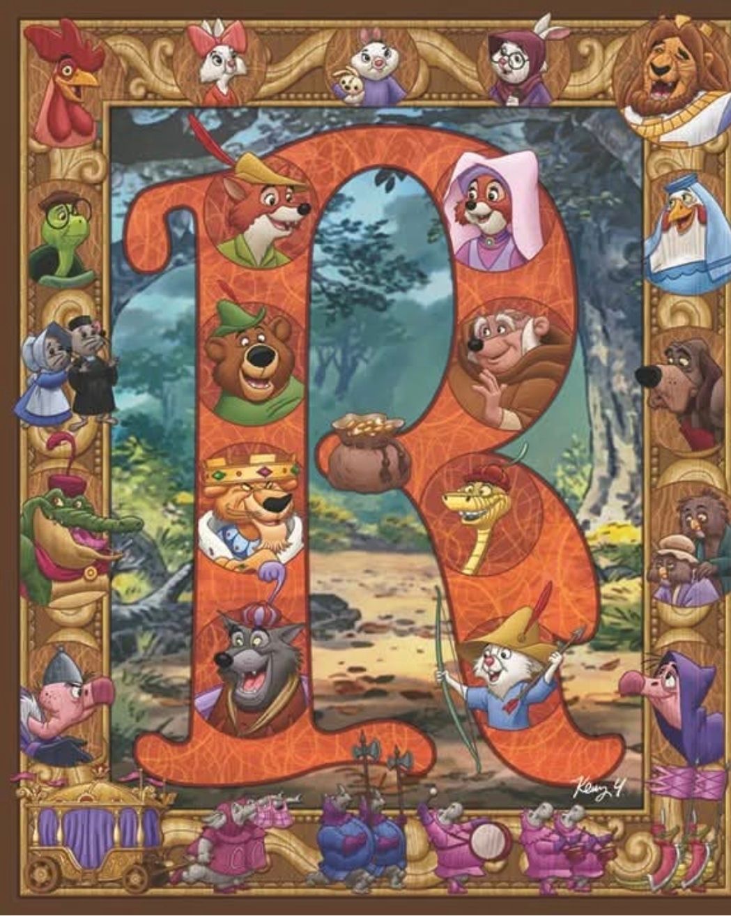 Kenny Yamada Robinhood Characters gallery wrap LE 25/95