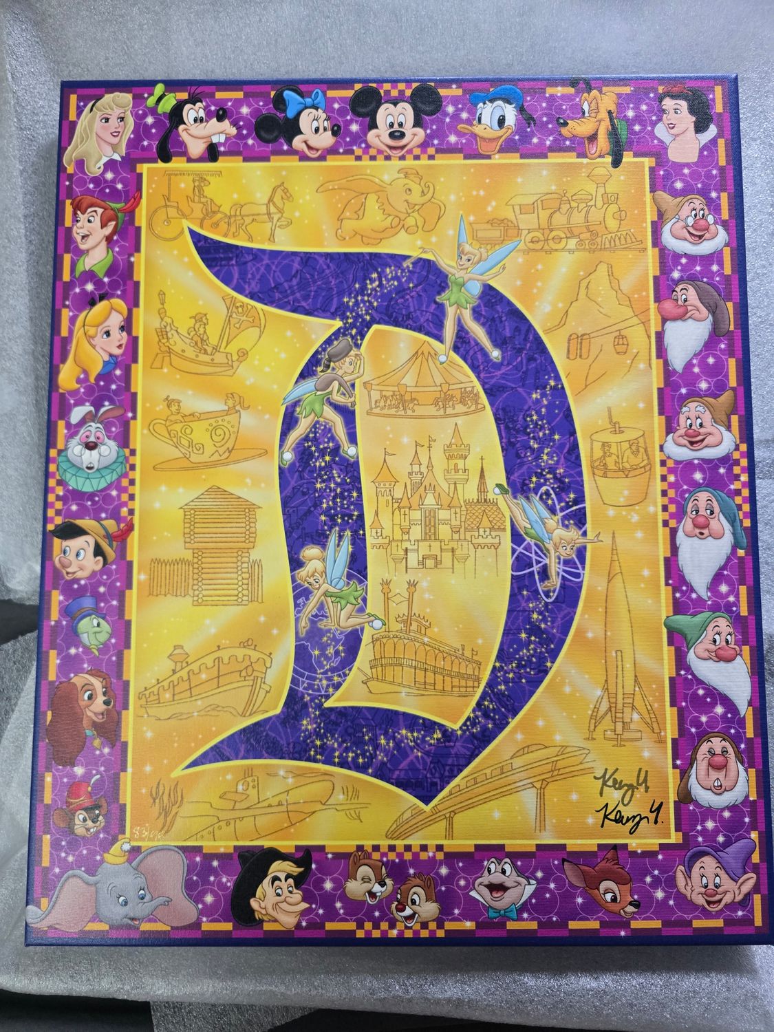 Kenny Yamada Vintage Disneyland gallery wrap 83/95