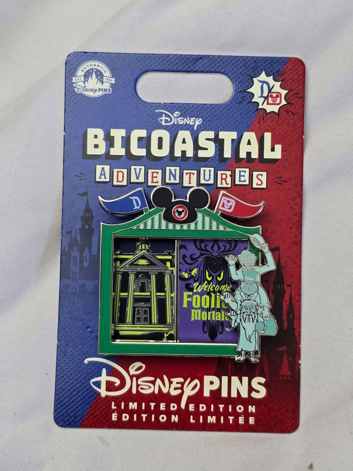 Disney Bicostal Adventures Haunted Mansion pin