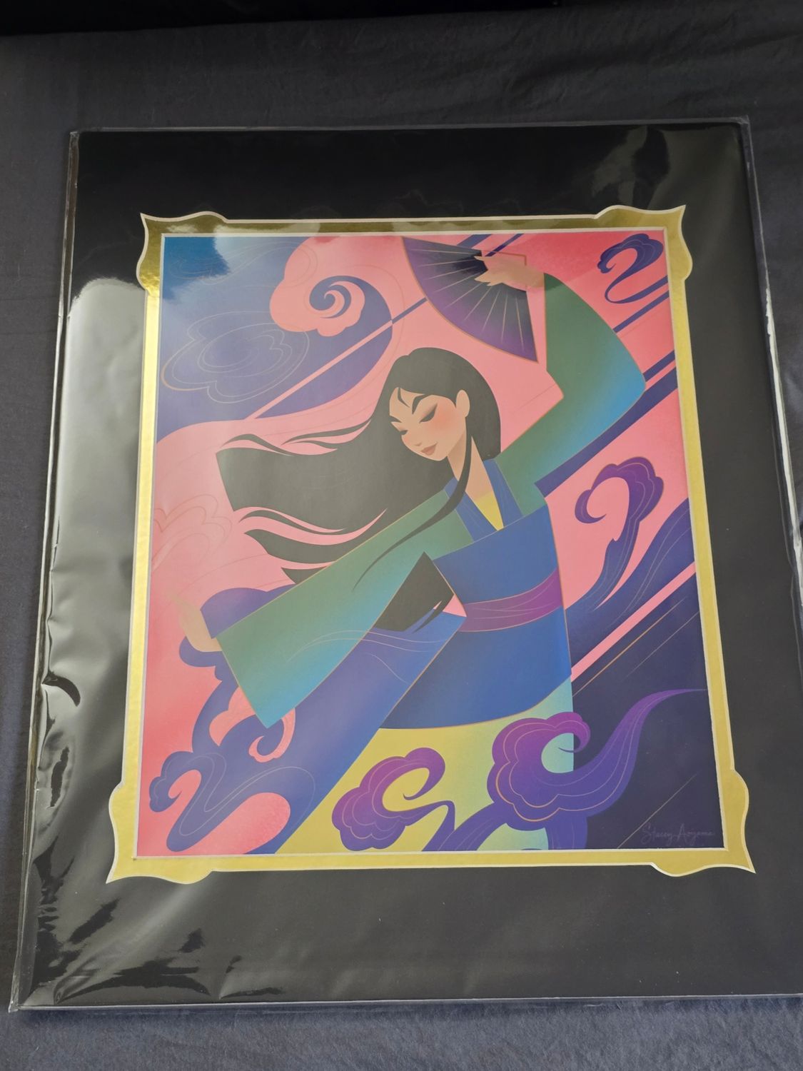 Stacey Aoyama Spirit and Strength matted print 