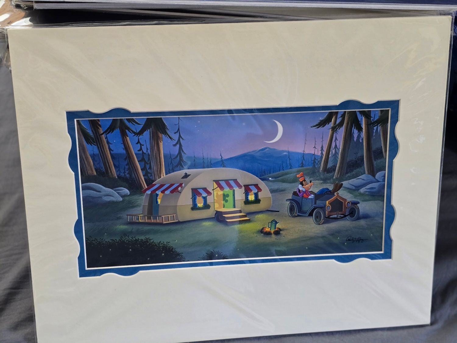 Paul Lopez Enjoy the Evening Safe and Sound matted print
