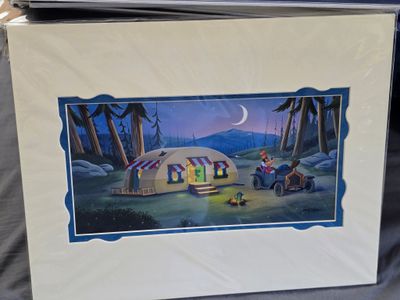 Paul Lopez Enjoy the Evening Safe and Sound matted print