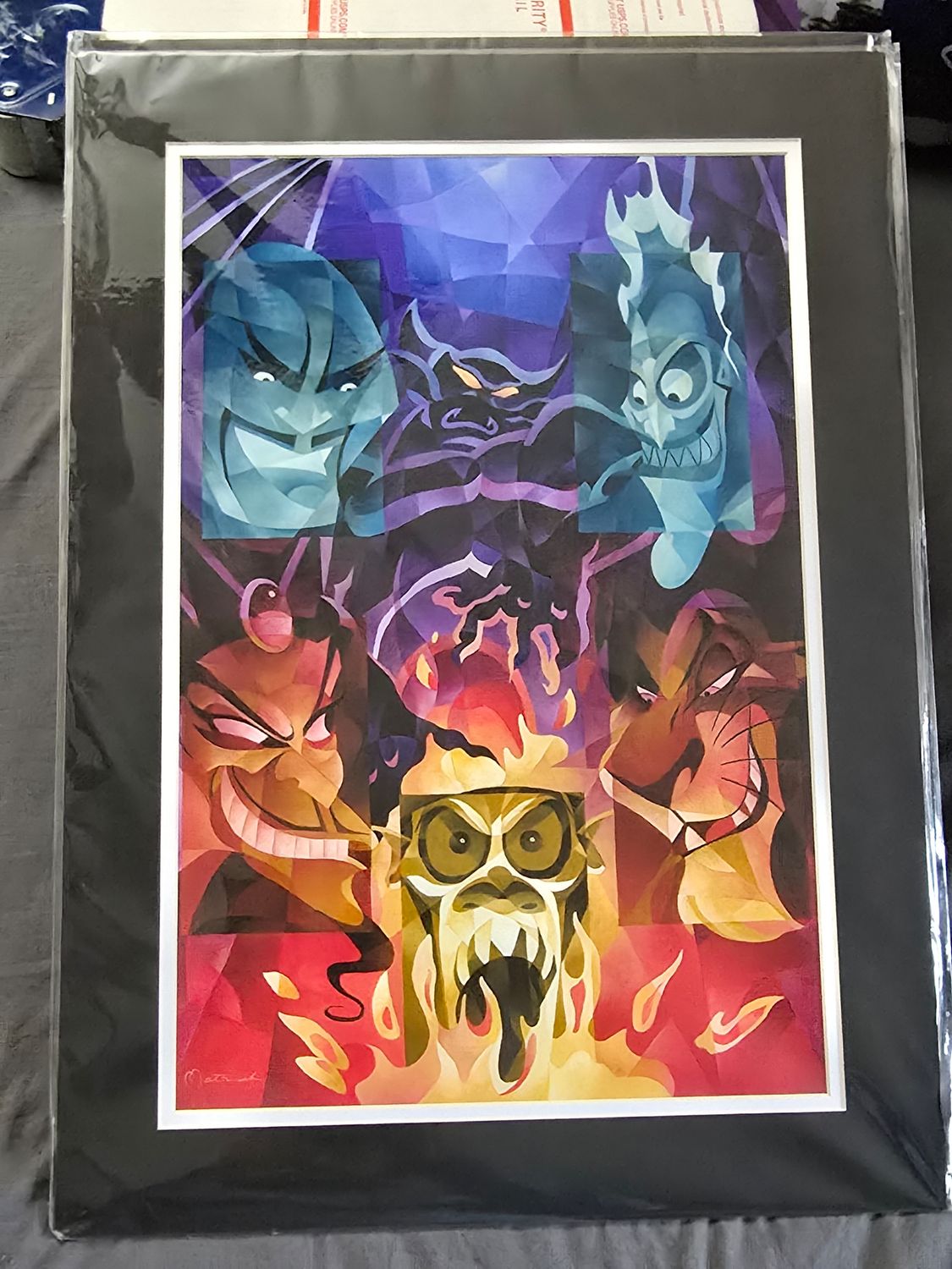 Tom Matousek Conjuring Villains matted print
