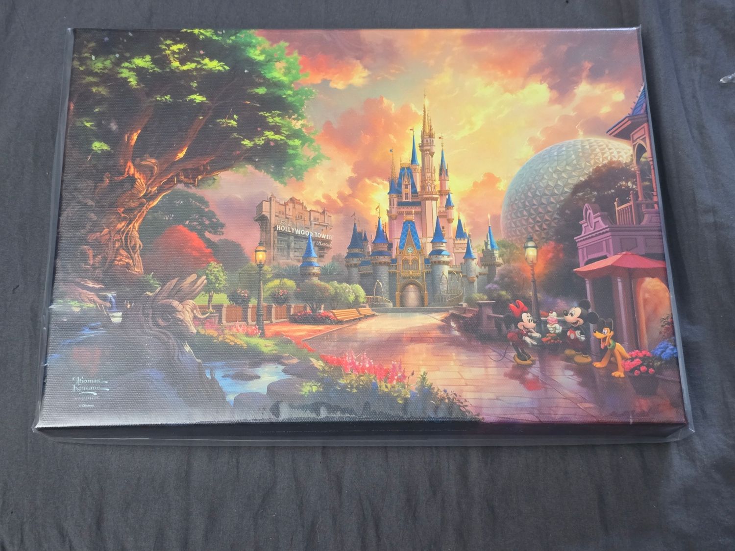 Thomas Kinkade 4 Parks 1 World gallery wrap canvas 14x10&quot;