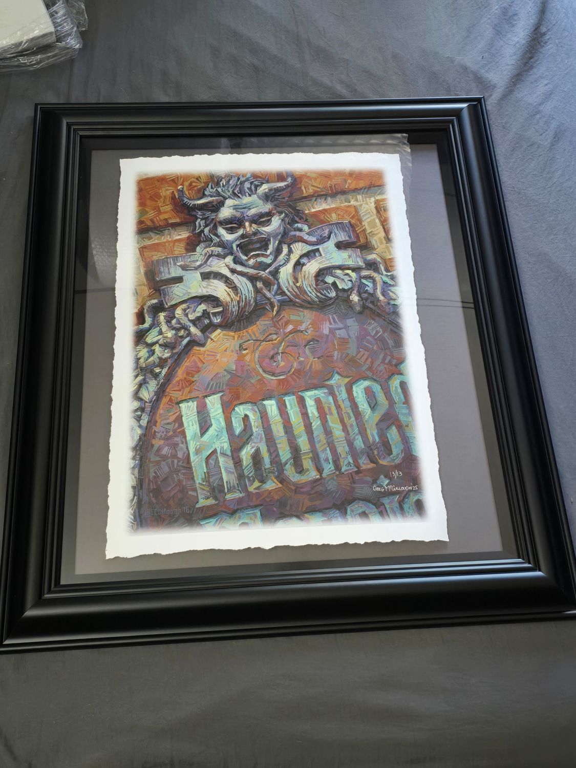 Greg McCullough Haunted Mansion large funeral art paper print LE13/13