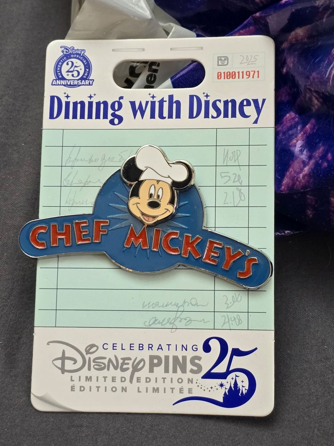 Dining with Disney Chef Mickey pin