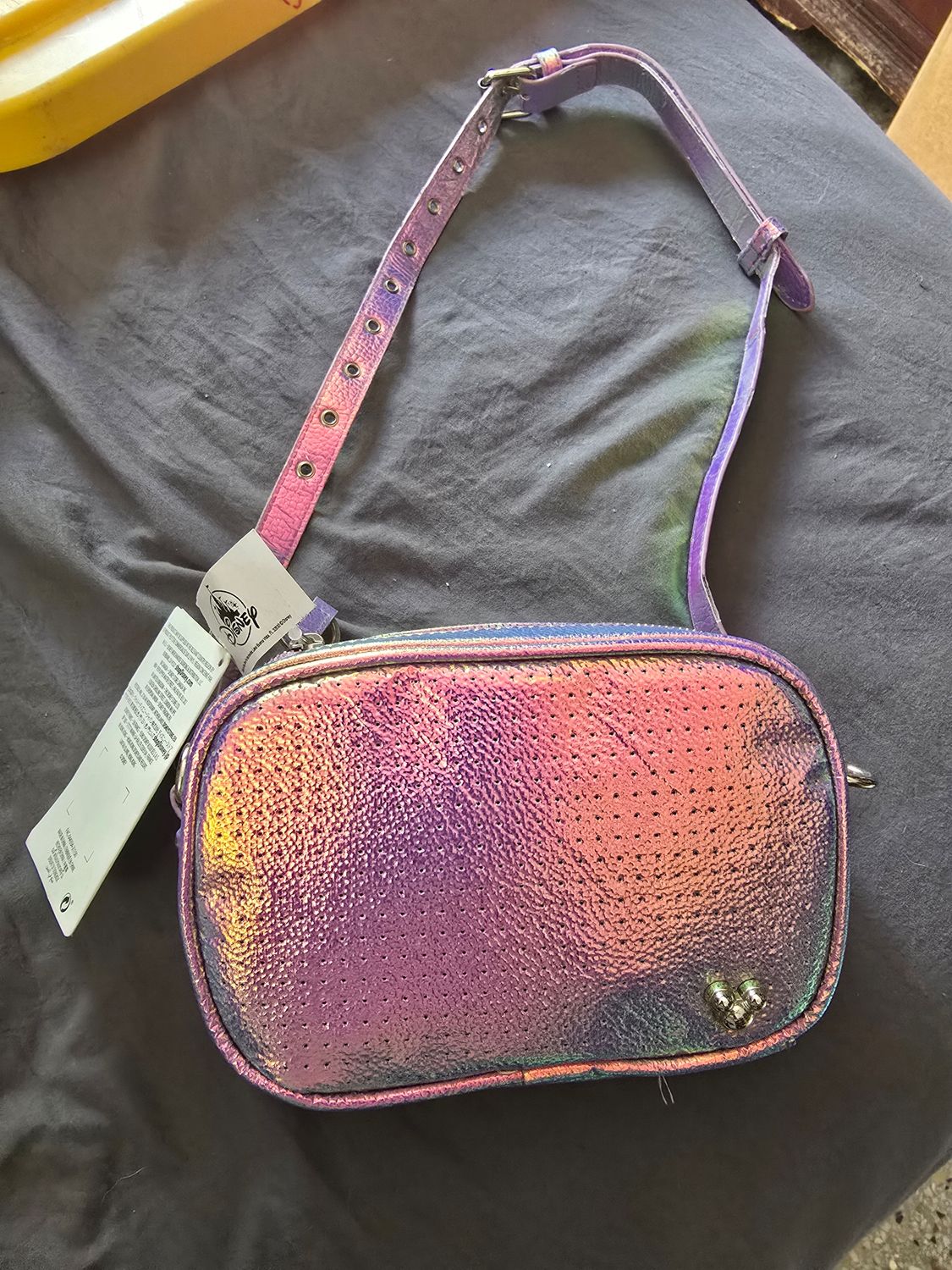 Mickey Mouse Icon Earidescent Iridescent Flair Pin Belt Bag
