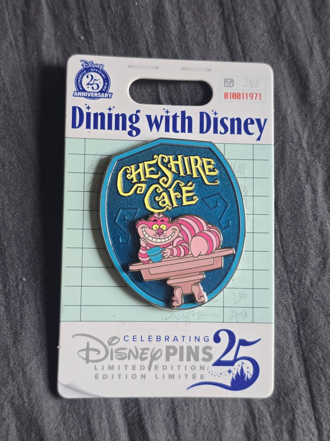 Dining with Disney Cheshire Cafe pin