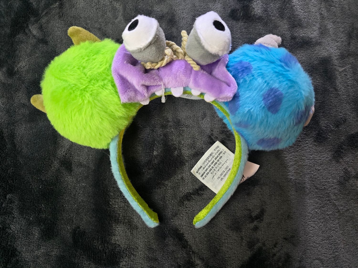 Monster&#39;s Inc headband (Mike, Sully, &amp; Boo)