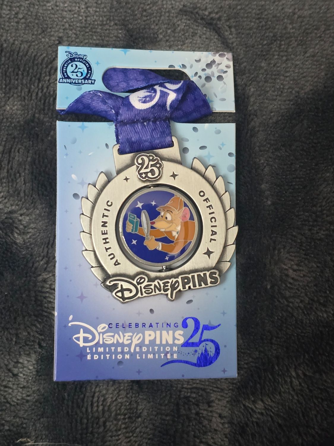 Great Mouse Detective spinner pin