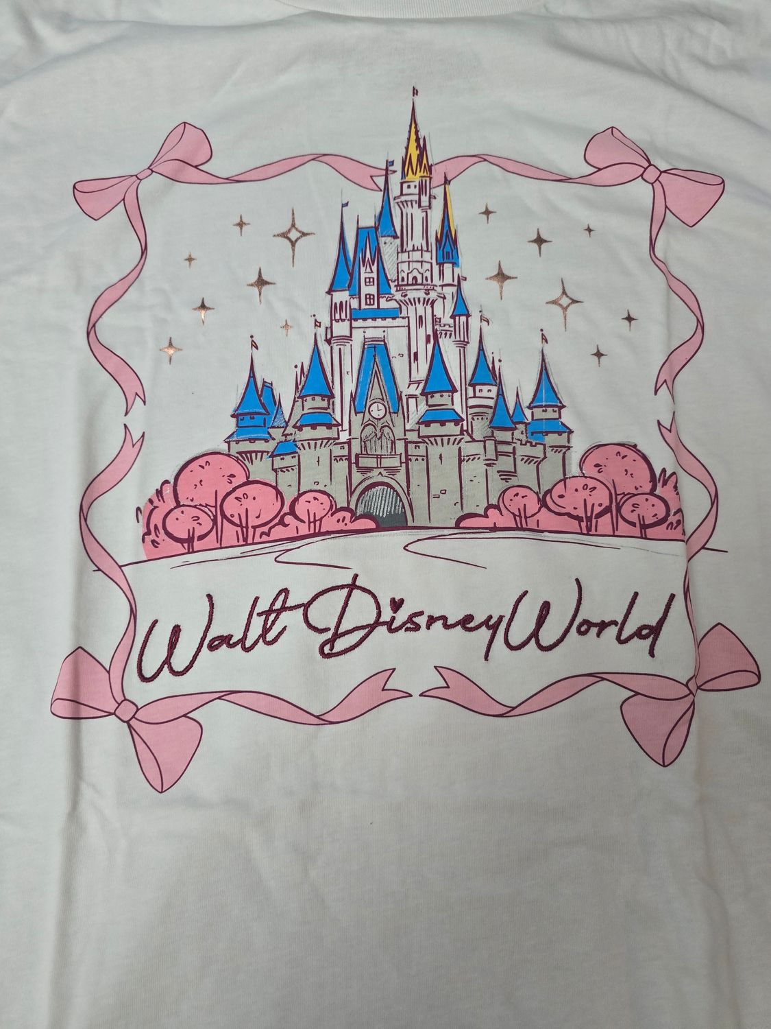 Walt Disney World Castle ribbon shirt