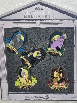 Disney Mysterious Monuments pin set