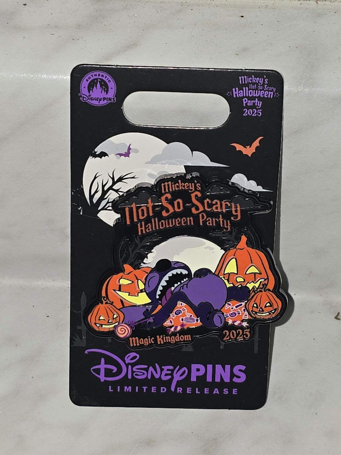 Mickey&#39;s Not So Scary Halloween Party 2025 Stitch pin
