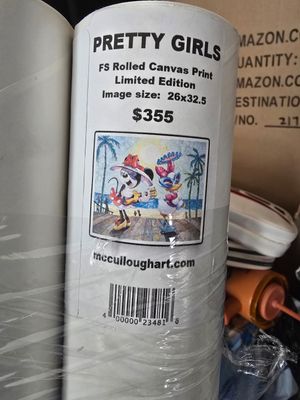 Nathalie McCullough Pretty Girls full size rolled canvas