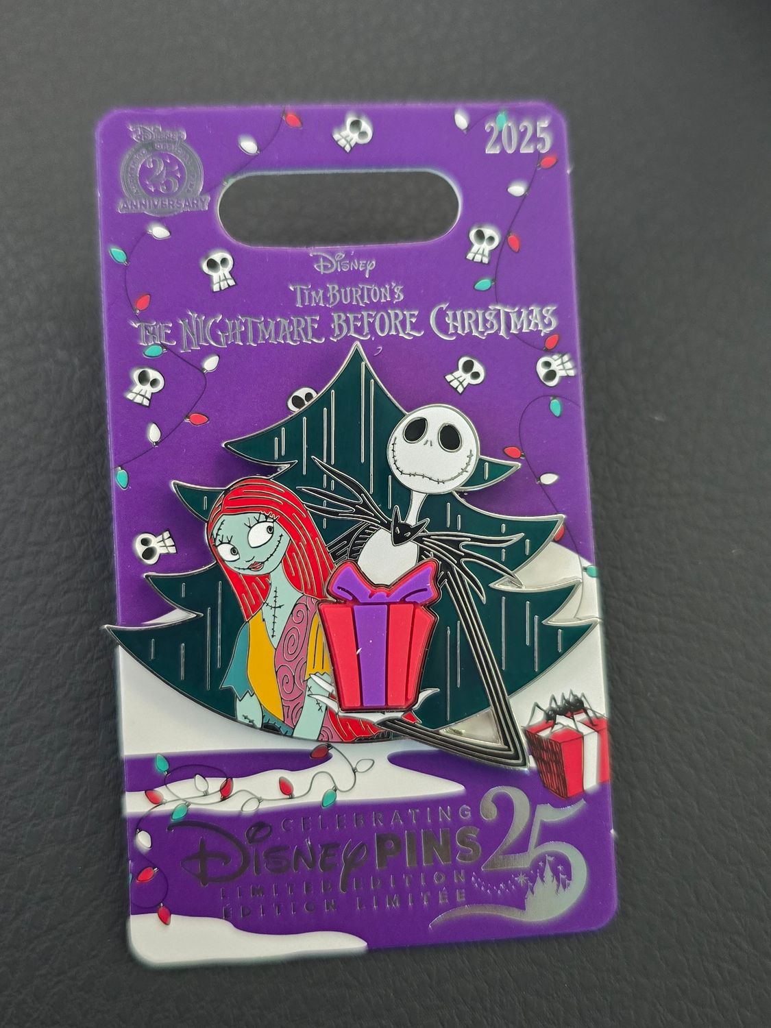 Nightmare Before Christmas Jack &amp; Sally pin
