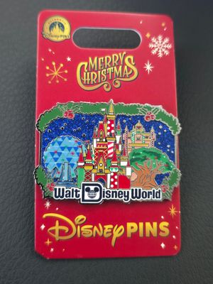 Walt Disney World Merry4 Parks Christmas pin