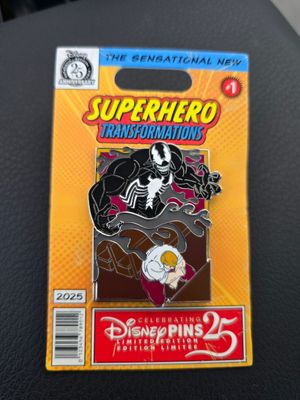 Superhero Transformation Venom pin