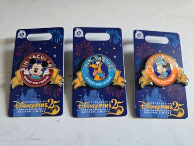 Mickey, Pluto, &amp; Minnie 3 pin set