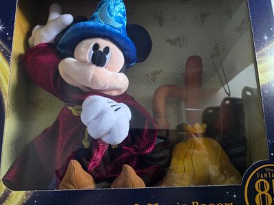 Disney Fantasia 85th Mickey &amp; Magic Broom plush set