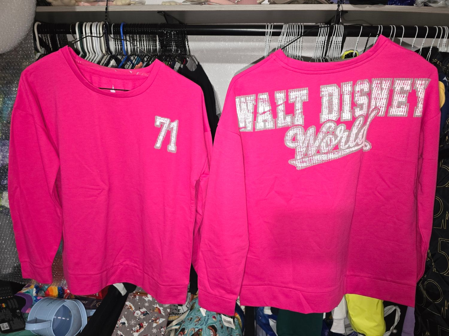 Walt Disney World pink sweatshirt XS