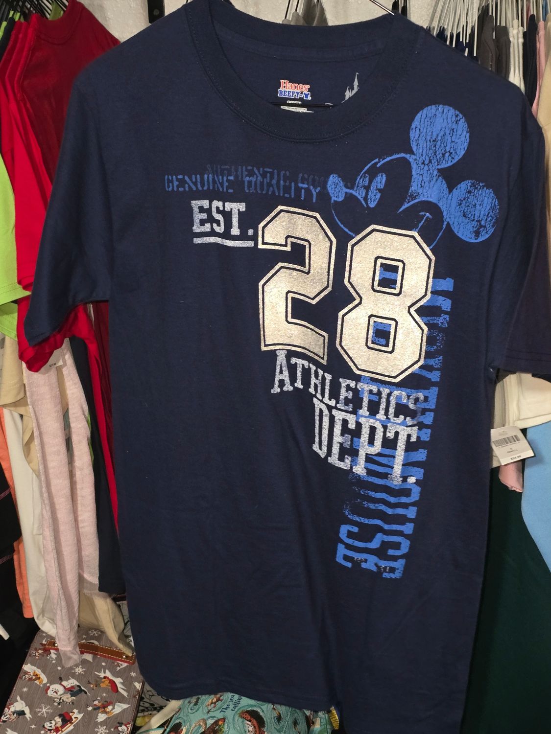 Mickey Mouse Athletic Dept shirt SMALL