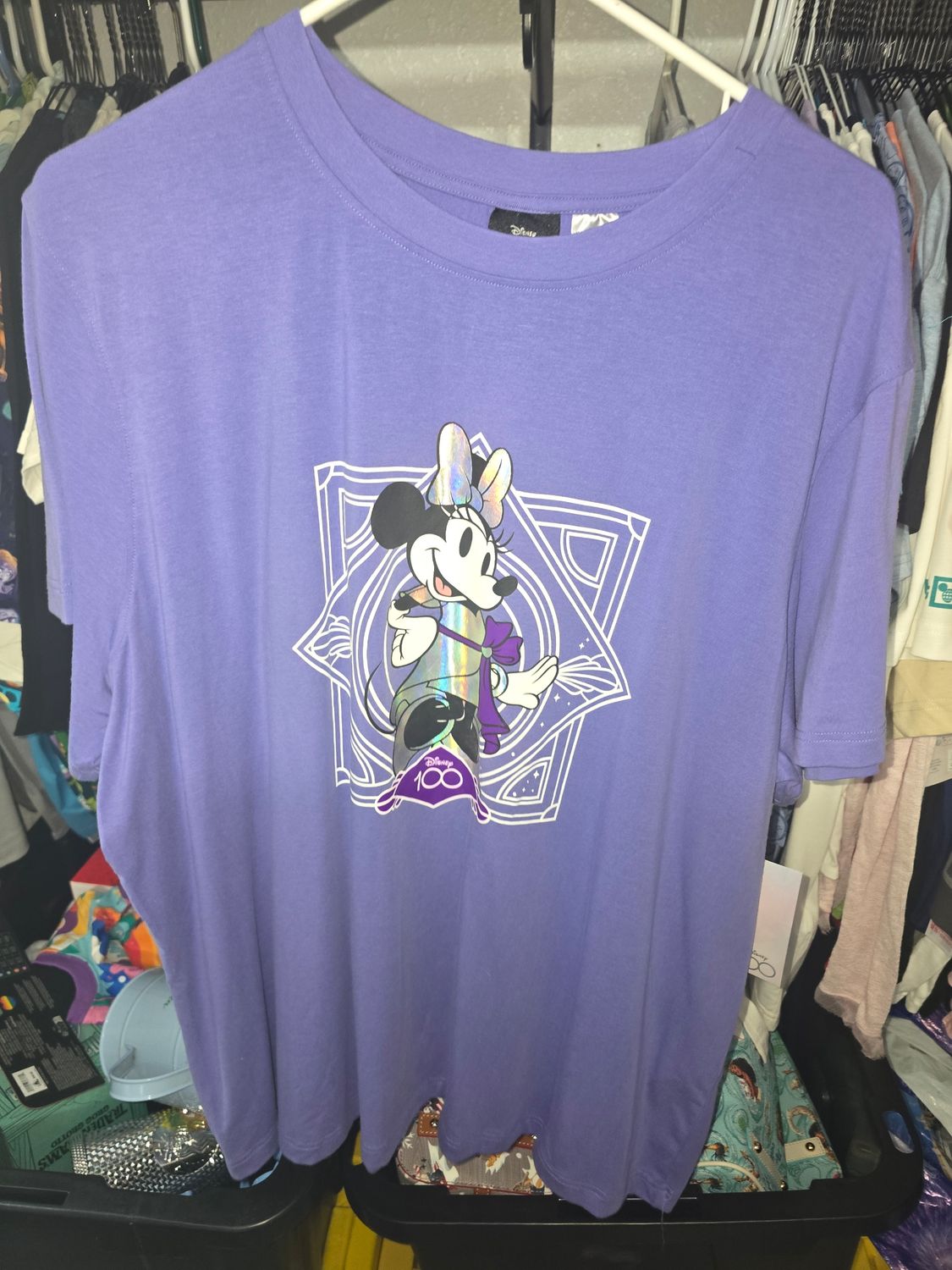 Disney 100 purple Minnie Mouse shirt (XL)
